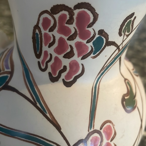 1930s Honiton Devon English Pottery Hand Painted “Lymton” Floral Pitcher - Picture 7 of 7